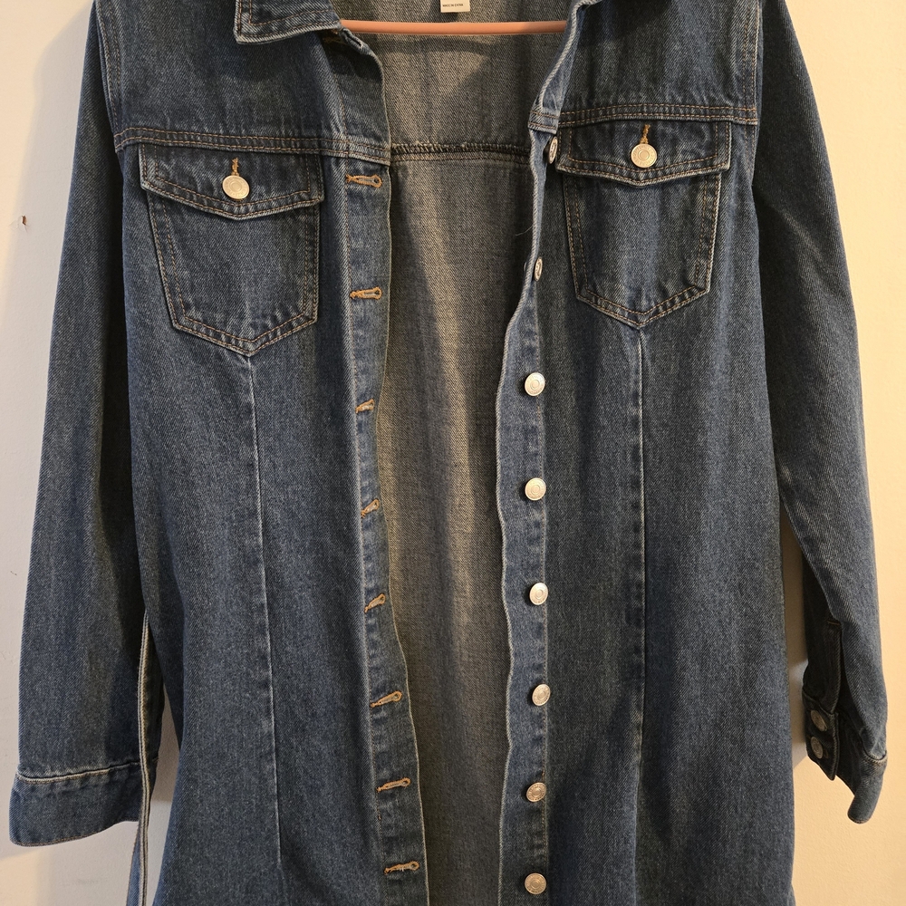 Forever 21 Blue Denim Shirt Jacket